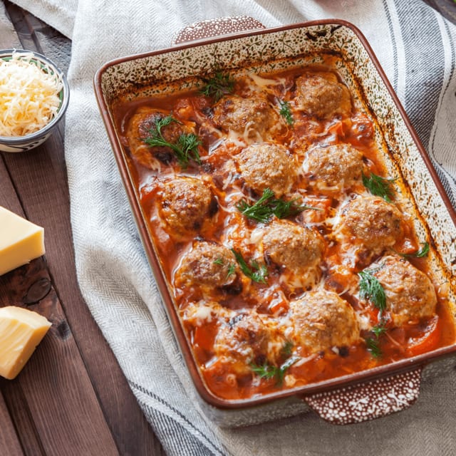 Sausage Parmesan or Meatball Parmesan.