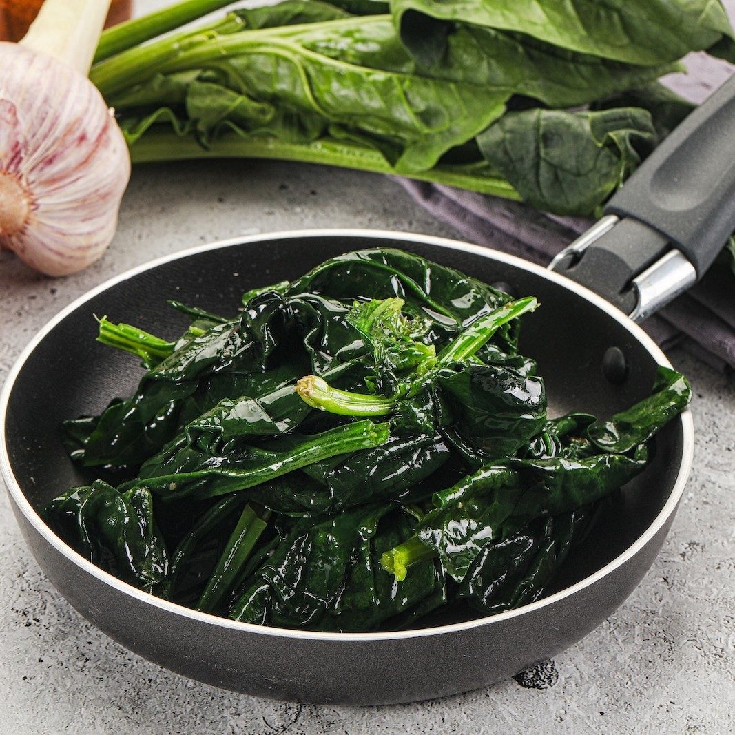 Sautéed Spinach.
