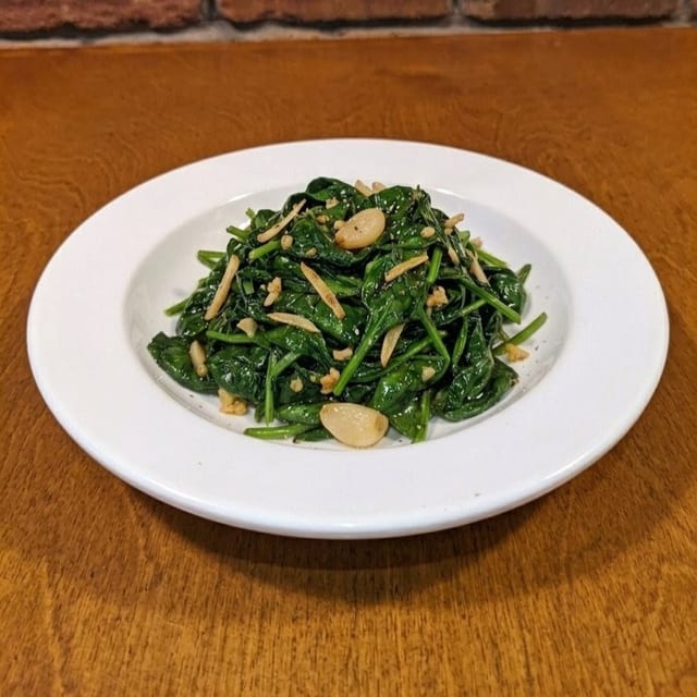 Sautéed Spinach.