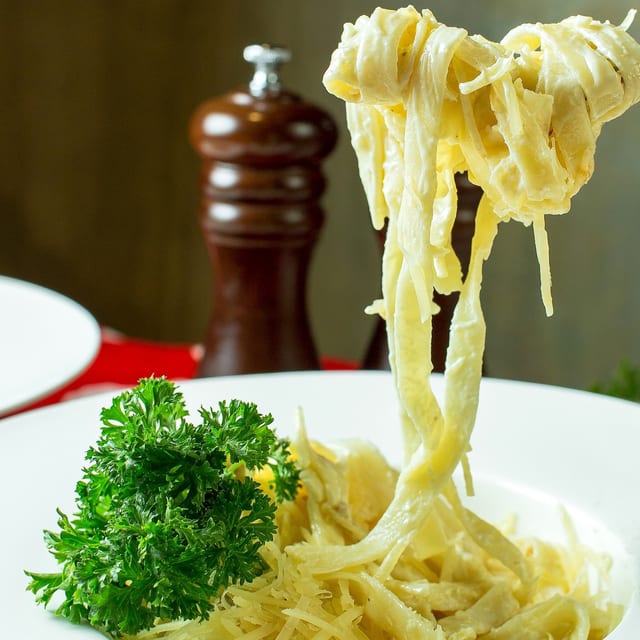 Garlic & Oil Pasta.